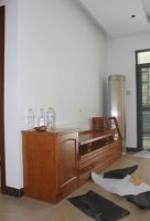 简单装修新房，一套红色木头家具太漂亮了，估计家具都比硬装贵！