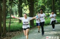 杭州植物园绿荫氧吧跑场，顾家床垫带你追梦开跑