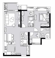 一统家具教你怎么样把89㎡空间进行极致利用