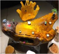 极碧阁根雕茶几----上海具筱家具有限公司