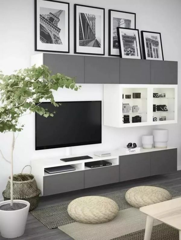 电视柜比背景墙更实用 小户型装得好马上变宽敞