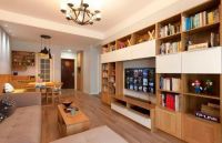 电视柜比背景墙更实用 小户型装得好马上变宽敞