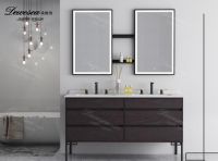 浪漫浴室，创意定制，朵维诗实木浴室柜更懂你的心！