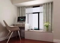 将飘窗改成书桌,它们俩真是绝配,太完美了