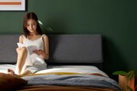 美洲牛皮搭配无线充电，样子生活爵士床的N种想象