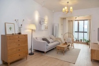 60㎡自然简约北欧风小三居，暖暖的色调