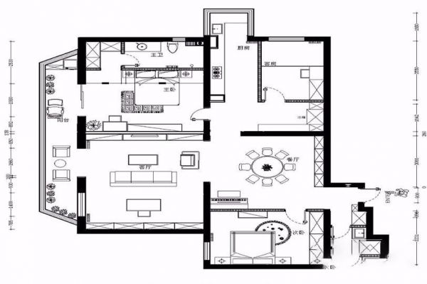 【逸园】现代简约 三居室 138㎡