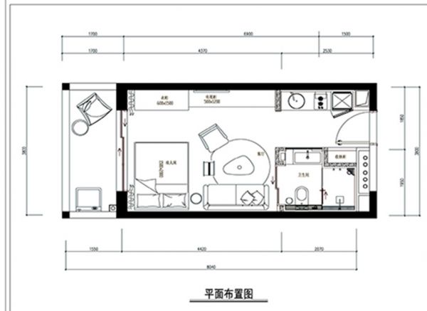 40平一居现代风