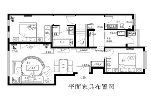 金隅翡丽铂爵郡170平美式乡村完美家装设计