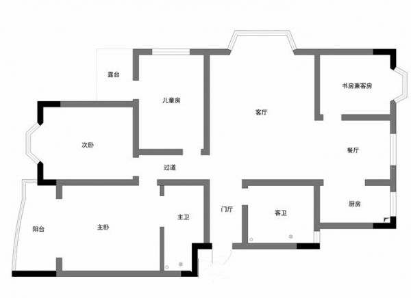 鸿坤罗纳河谷-新古典欧式-四居室