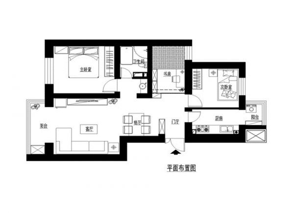 融泽嘉园95平地中海风格案例赏析