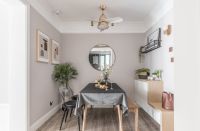 93㎡二手老房的华丽变身，浅灰色调自然系北欧