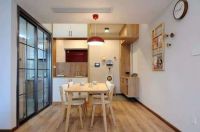 88㎡日系风3居室，餐边柜隔断