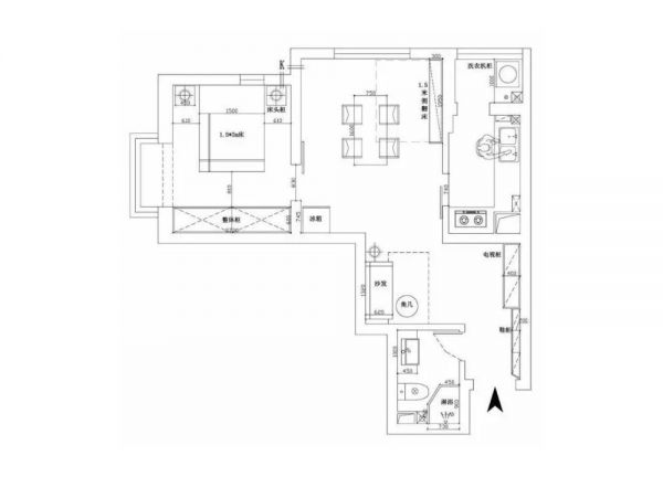 47平的小户型loft公寓，在北京的宁静小窝