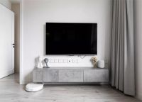 70平现代风二居室，深色的背景墙沉稳大气