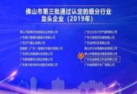 优秀！法迪奥不锈钢艺术厨柜获奖佛山市细分行业龙头企业