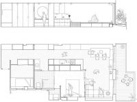 50年代69㎡公寓蜕变橘棕亲子宅 走廊不仅是通道！