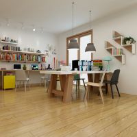 大自然地板干货科普：客厅装修成这样，瞬间让空间大一倍