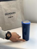 摩飞高冷精英蓝便携烧水杯，商务范十足！出差开会必入