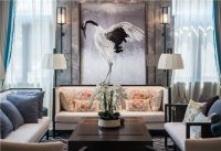 【领绣】新中式的东方韵味 配上这些墙画刚刚好