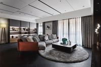 简兆芝室内设计 简兆芝|墨色浸染空间大气 灯品点缀一室藏金