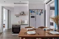 125㎡现代北欧风格简洁实用又漂亮,厨房、餐厅连吧台超棒!