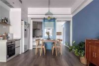 125㎡现代北欧风格简洁实用又漂亮,厨房、餐厅连吧台超棒!