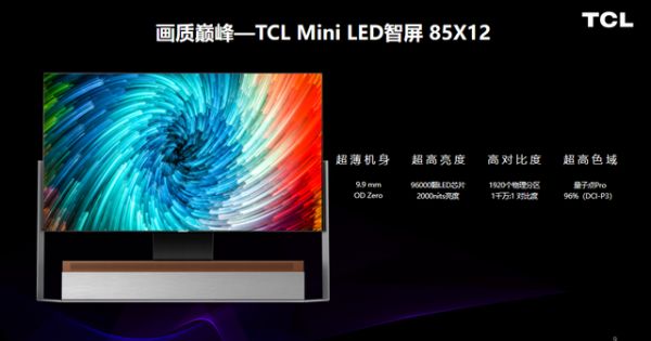 TCL X12 8K Mini LED星耀智屏葵花奖评选摘下三冠王