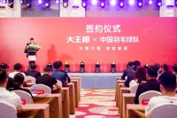冠军之约 成就高端丨大王椰正式成为中国羽毛球队官方供应商
