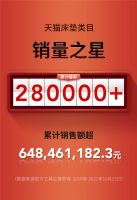 喜临门双十一预售天猫19分钟破亿 京东45分钟超2020