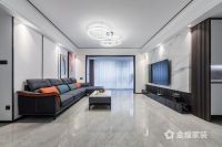 金煌案例|170m²现代风大平层装修，直与圆的线条设计，勾勒生活质感!