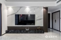 金煌案例|170m²现代风大平层装修，直与圆的线条设计，勾勒生活质感!