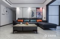 金煌案例|170m²现代风大平层装修，直与圆的线条设计，勾勒生活质感!