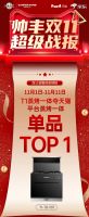 帅丰双子星强势问鼎天猫、京东双平台单品销冠
