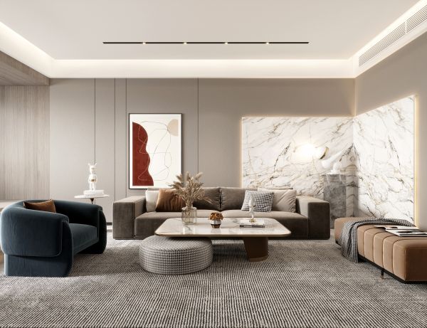 中国设计新青年优秀作品巡展|周佳丽：杭州 250m²临江大平层，雅致是一种生活态度 ！