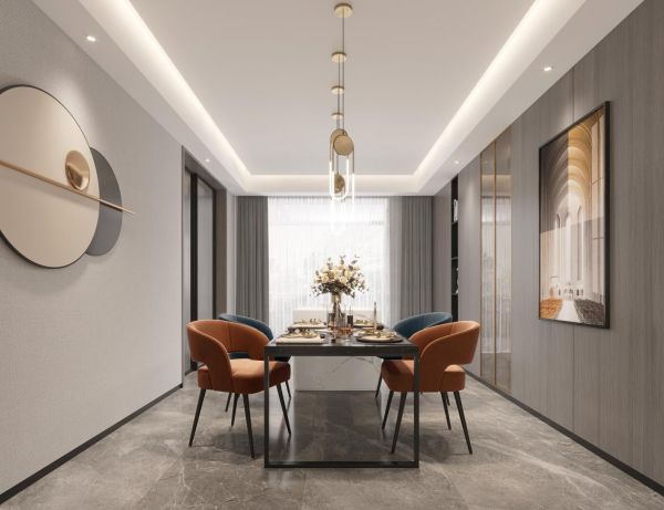 中国设计新青年优秀作品巡展|周佳丽：杭州 250m²临江大平层，雅致是一种生活态度 ！