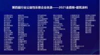 2021中国建筑涂料产业发展及供应链履约报告及建筑涂料·金盾榜发布仪式隆重举行