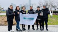 第三届健康公益风尚节“健康上海，骑行滨江”汉斯格雅参与公益骑行，倡导绿色健康生活