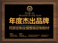 热烈祝贺同瑟定制荣获“年度杰出品牌”称号