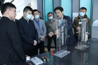 湖北松滋市市长汪卫一行位临王力木门考察