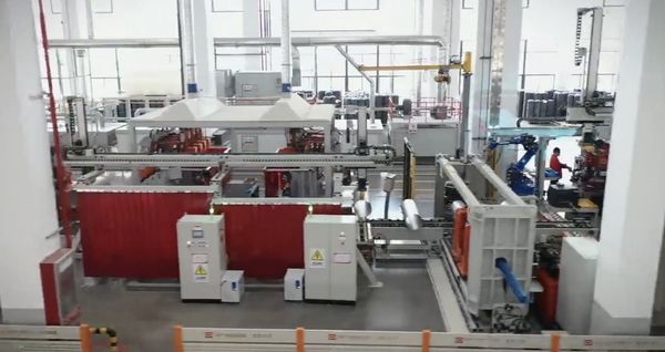   2022年7月，中广电器智能制造产业园自动化搪瓷内胆线正式投产