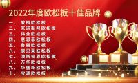 伟业欧松板入选“2022年度欧松板十佳品牌”