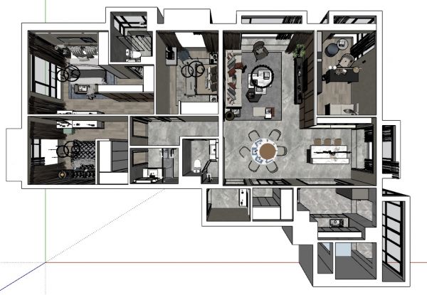 富力城-欧式轻奢-220㎡
