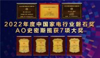 A.O.史密斯揽获2022中国家电营销年会7项“磐石”大奖
