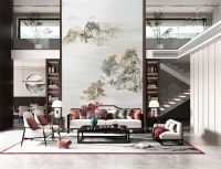 【领绣】沿袭东方传统特色，将绮丽的自然风光延伸至家的塑造