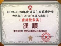 澳顺胶条第29届铝门窗幕墙新产品展览会圆满收官