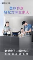 有娃家庭必备 老板亲子三眼灶M3让烹饪省时省力