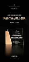 创于石，新于奢丨欧若拉荣获“陶瓷行业创新力品牌”称号