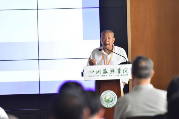 大展学术指导委员会主任、四川省高教学会设计专委会名誉理事长徐伯初发言