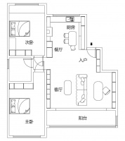 全友全屋定制丨客厅装书房，116㎡北欧风功能性拉满！